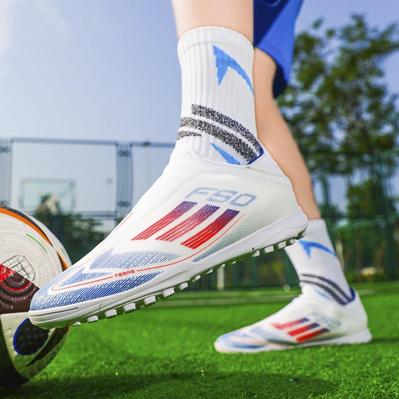 Messi F50 Football Shoes Ultra-Light Fg Long Broken Nails Tf Laceless Speed Falcon Adult Men'S And Women'S Training Shoes - Image 4